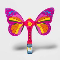 Photo 1 of 2x Light Up Butterfly Bubble Wand - Sun Squad™

