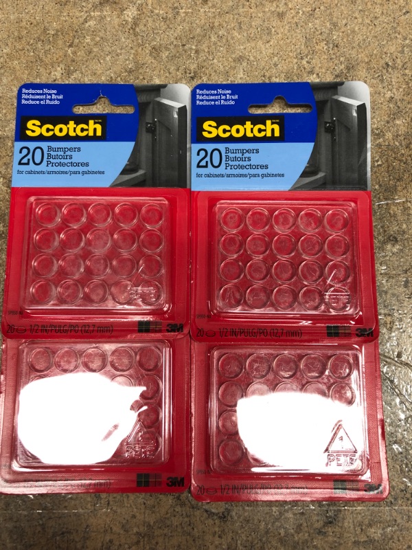 Photo 2 of 4x Scotch 20pk 1/2" Bumpers

