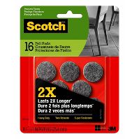 Photo 1 of 2x 16pk Heavy Duty Felt Gray - Scotch

