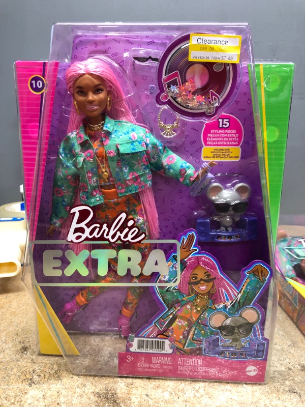 Photo 2 of Barbie Extra Doll - Pink Braids

