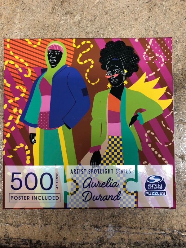 Photo 2 of 500-Piece Jigsaw Puzzle, Artist Spotlight Series Aurelia Durand, Together, by Spin Master Puzzles - English Edition
