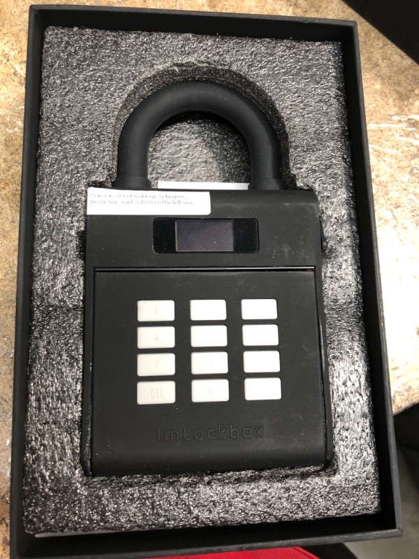 Photo 2 of Security Key Lock Box, Bluetooth Smart Secured Lock Box with Management APP, Electronic Digital Security Safe Lock Box with Functions of Remote Authorization and Viewing Unlocking Records, Black
