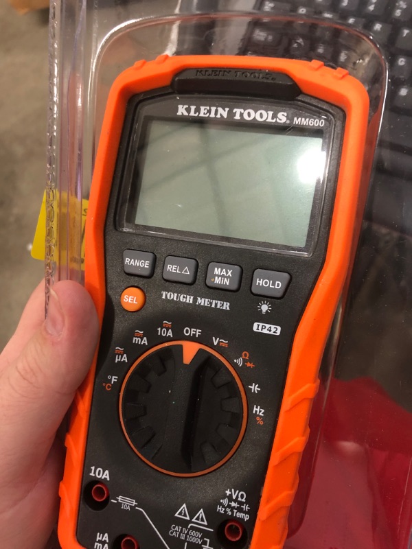 Photo 2 of Digital Multimeter, Auto-Ranging, 1000V Klein Tools MM600