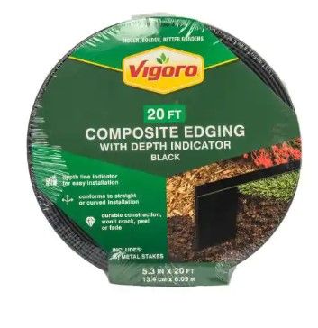 Photo 1 of 20 ft. Premium Black Composite Edging
