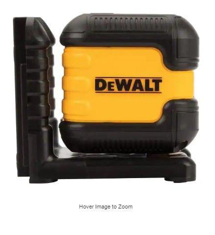 Photo 1 of 55 ft. Green Self-Leveling Cross Line Laser Level with (2) AA Batteries & Case
