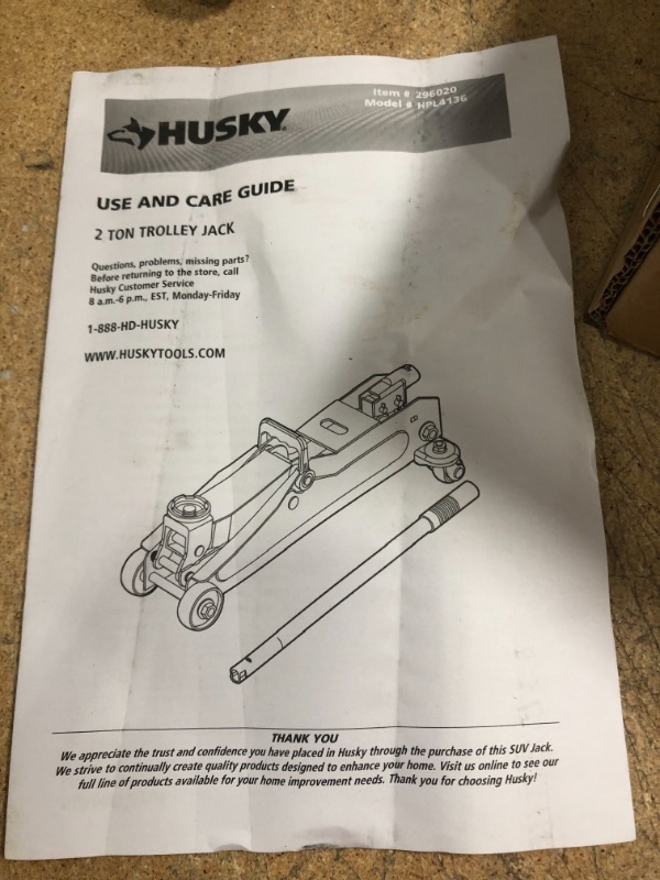 Photo 2 of 2-Ton Hydraulic Trolley Floor Jack
