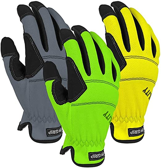 Photo 1 of FIRM GRIP High Vis Large Utility High Performance Glove 2 packs of 3.