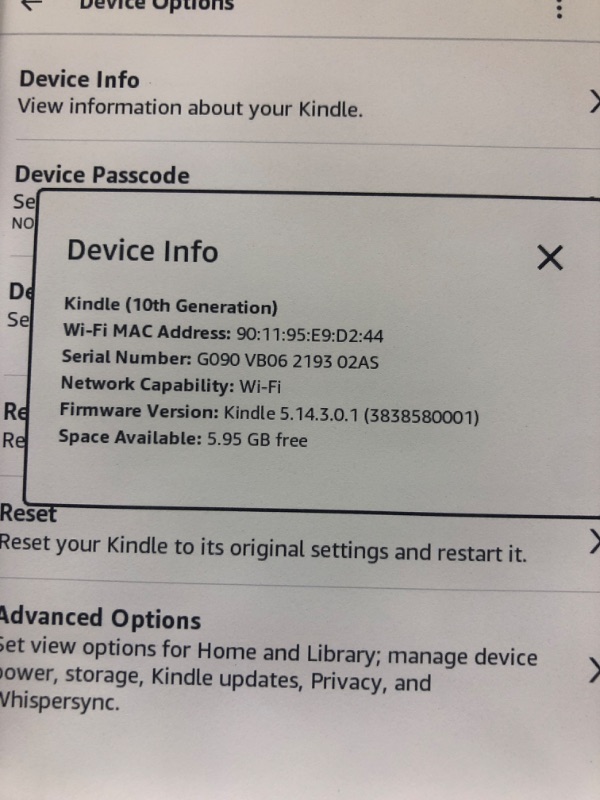 Photo 3 of Amazon Kindle 8GB e-Reader Black

