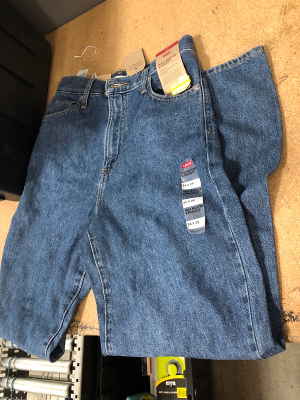 Photo 2 of Levi's® Women's High-Rise Straight Jeans SIZE 26

