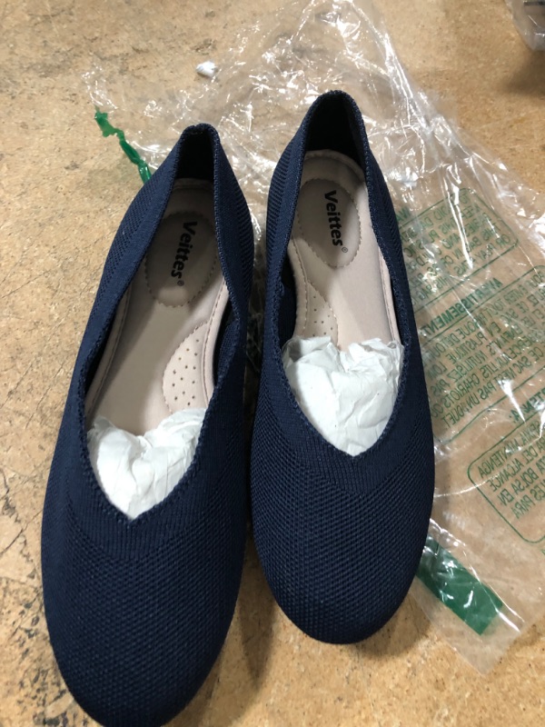 Photo 2 of Veittes Women's Flat Shoes, Round Toe Comfortable Breathable Shoes Ballet Flats.
SIZE 8.