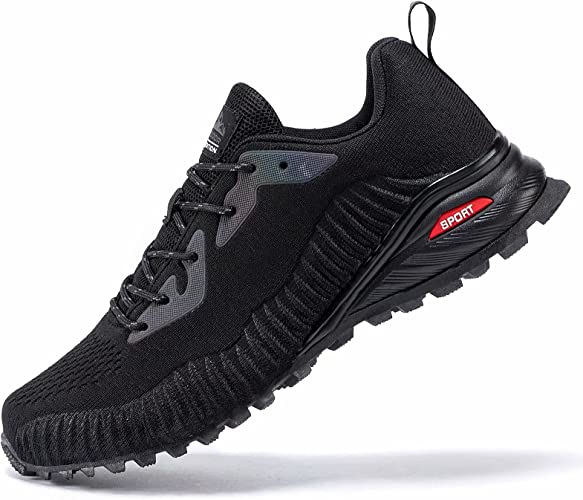 Photo 1 of Kricely Men's Trail Running Shoes Fashion Walking Hiking Sneakers for Men Tennis Cross Training Shoe Outdoor Snearker Mens Casual Workout Footwear SIZE 10.
