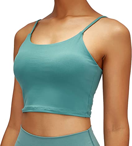 Photo 1 of Lemedy Women Padded Sports Bra Fitness Workout Running Shirts Yoga Tank Top SMALL