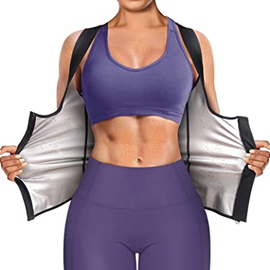 Photo 1 of Junlan Sauna Suit for Women Waist Trainer Vest for Women Sweat Tank Top Shaper for Women with Zipper 4XL
