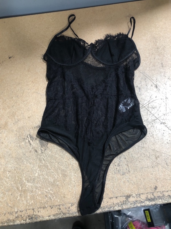 Photo 1 of black lace bodysuit XL.