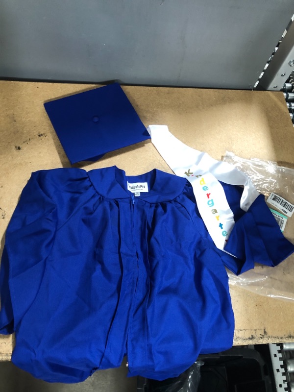 Photo 1 of GraduatePro Kindergarten Graduation Cap and Gown Stole Package SIZE 30.