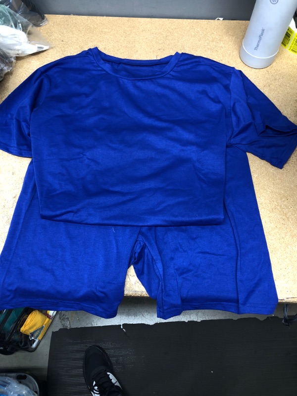 Photo 1 of MENS PAJAMA SET SHORTSLEEVE/SHORTS SIZE 2XL
BLUE COTTON