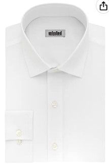 Photo 1 of Kenneth Cole Unlisted Men's Dress Shirt Big and Tall Solid
SIZE 19 34/35