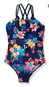 Photo 1 of Kanu Surf Girls' Jasmine Beach Sport Halter One Piece Swimsuit