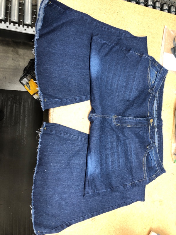 Photo 2 of CuteCherry Bell Bottom Jeans for Women Ripped Skinny Bell Bottom Raw Hem Denim Pants