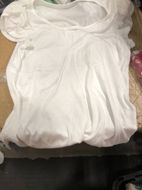 Photo 1 of Casual white crew neck womens shirt- Medium