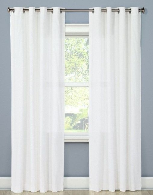 Photo 1 of 1pc Light Filtering Solid Window Curtain Panel - Threshold™

