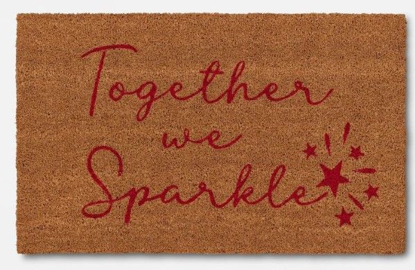 Photo 1 of (X2) 1' 6" x 2' 6" 'Together We Sparkle Doormat - Threshold