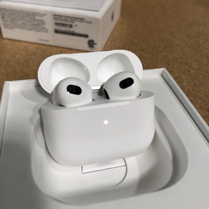 Photo 4 of Apple AirPods (3rd Generation) Wireless Earbuds with MagSafe Charging Case. 