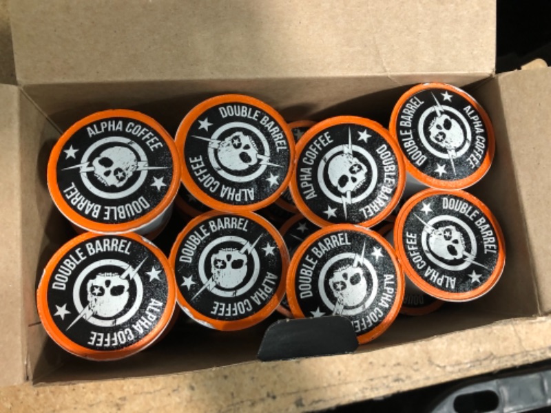 Photo 1 of Alpha Coffee – Double Barrel Black - 24 Count Coffee Pods - Premium Gourmet Craft Dark/French Roast Coffee | Veteran Owned - Specialty Small Batch Roasted Coffee | 100% Arabica Beans

