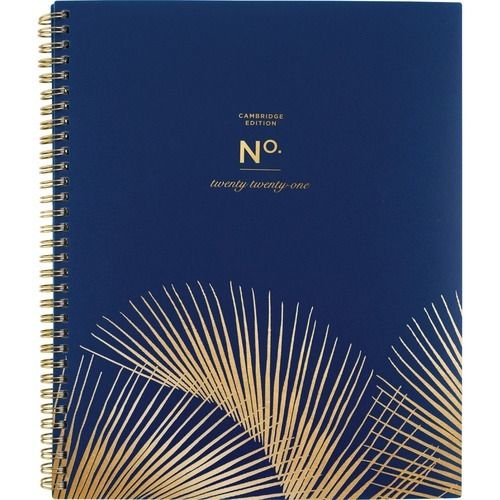 Photo 1 of Cambridge WorkStyle Monthly Planner 8 1/2 X 11 Navy Palms January 2021 to December 2021 - 1479-900-21
