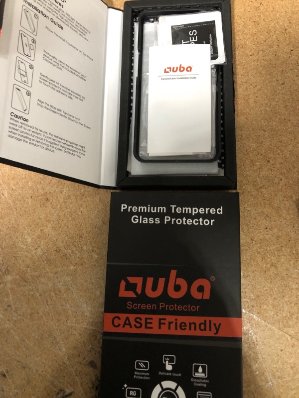 Photo 2 of [2+2 Pack] OUBA Tempered Glass Compatible with iPhone 13 Pro 6.1" - 2 Pack Privacy Screen Protector + 2 Pack Camera Lens Protector, Anti Spy [Easy Installation Frame] [Precise Cutout] Bubble Free
