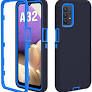 Photo 1 of Accessories 88 Samsung A32 Case Galaxy A32 5G Case Heavy Duty Cover for Samsung Galaxy A32 Case (NAVY Sky Blue) 2 PACK 
