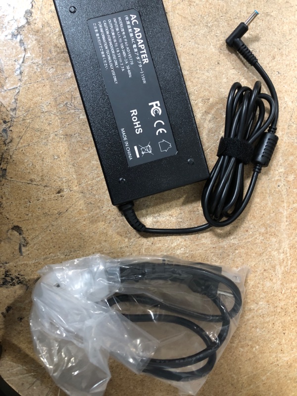 Photo 2 of 150W 19.5V 7.7A AC Charger Fit for HP ZBook Studio 15 G3 G4 G5 OMEN x by 15 17 ADP-150XB B 776620-001 917677-003 75626-003 917677-001 PC Laptop Power Supply Adapter Cord