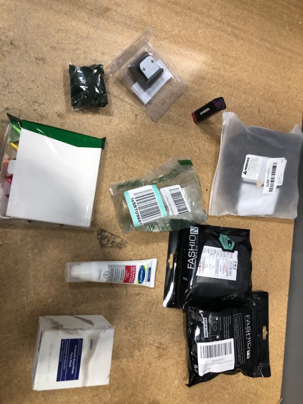 Photo 1 of Assorted Amazon Health and Beauty Supplies 10 Pack; Creams, Masks, Wig, Hairclips and Mini Pill Box and Lipstick 
