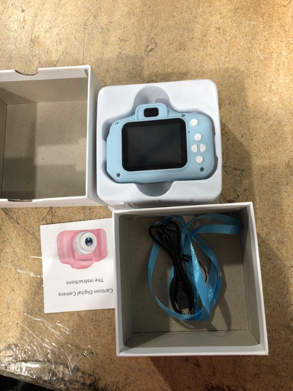 Photo 2 of Kids Camera for Girls or Boys - Anti-Drop Kid Digital Camera with Soft Silicone Shell and 8 Mega Pixel Dual Lens 2.0 inch HD Screen with Mic 