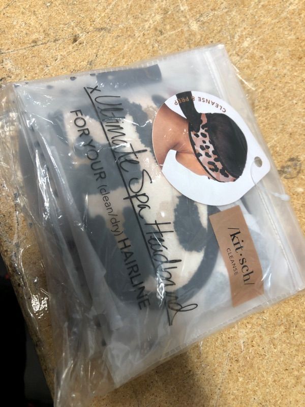 Photo 1 of Kitsch Microfiber Headband - Leopard 2 pack