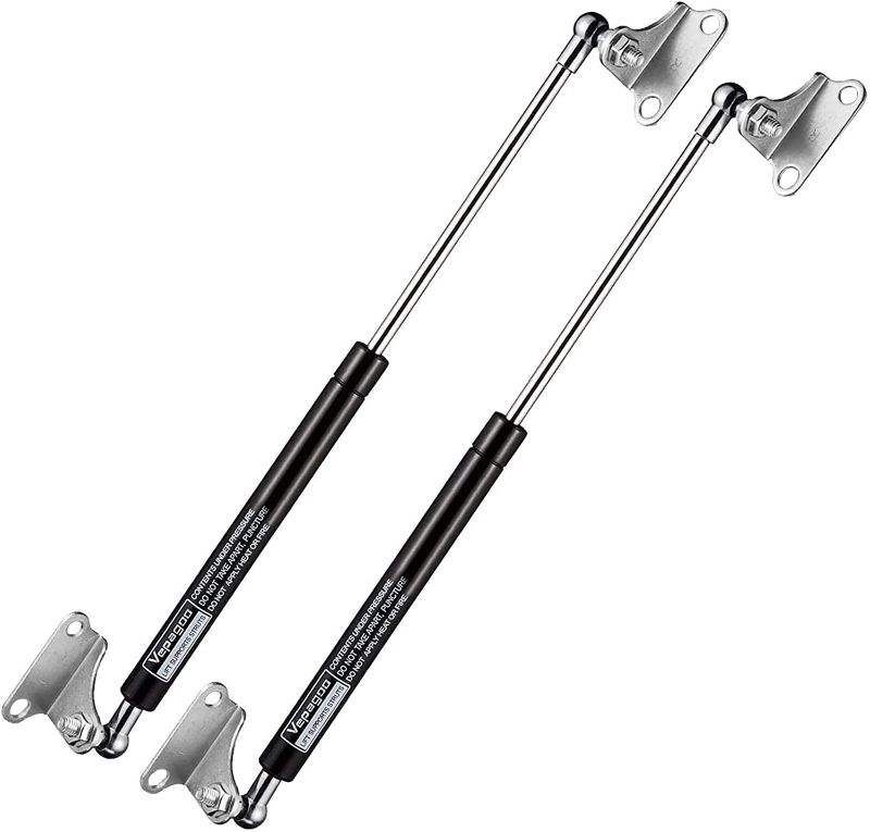 Photo 1 of 20 Inch 67lb/300N Per Gas Shock Strut Spring for Cabinet Dorr RV Bed Boat Cover Lids Floor Hatch Door Shed Window and Other Custom Heavy Duty Project, A Set of 2 with L Mounts Vepagoo
