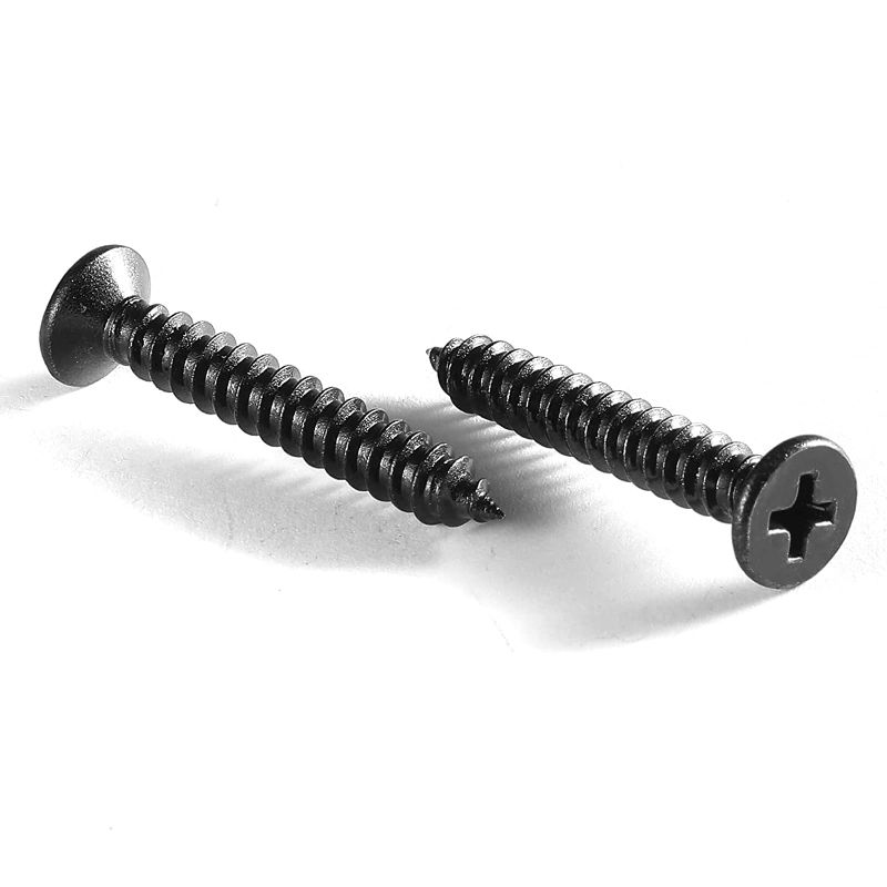 Photo 1 of #10 x 1" Wood Screw 100Pcs 18-8 (304) Stainless Steel Screws Flat Head Phillips Fast Self Tapping Drywall Screws Black Oxide by SG TZH
SECOND PACK IS PAN HEAD
2 PACKS