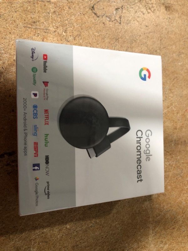 Photo 3 of Google Chromecast - Streaming Device with HDMI Cable - Stream Shows, Music, Photos, and Sports from Your Phone to Your TV
