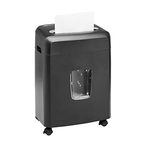 Photo 1 of Amazon Basics Micro Cut Paper Shredder and Credit Card CD Shredder with 6 Gallon Bin, 12 Sheet Capacity
