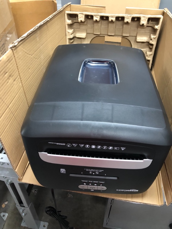 Photo 7 of Amazon Basics 12 Sheet Micro-Cut Paper,Credit Card and CD Shredder for Office/Home