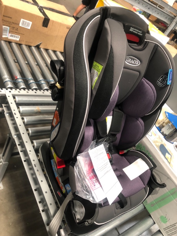 Photo 4 of Graco SlimFit 3 in 1 Car Seat, Slim & Comfy Design Saves Space in Your Back Seat, Annabelle