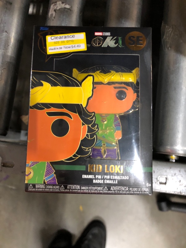 Photo 2 of Funko Pop Pin Marvel Kid Loki SE NEW SEALED ENAMAL GLOW in DARK GID TARGET
