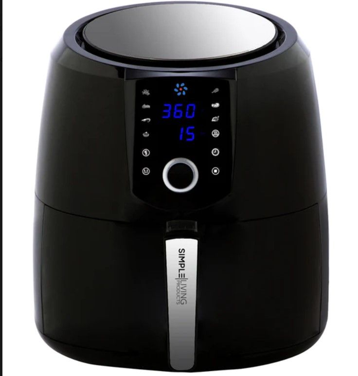 Photo 1 of 
Simple Living Products XL Digital 5.8Qt Air Fryer, 8 Presets, 2 Hour Keep Warm and Memory Control Function