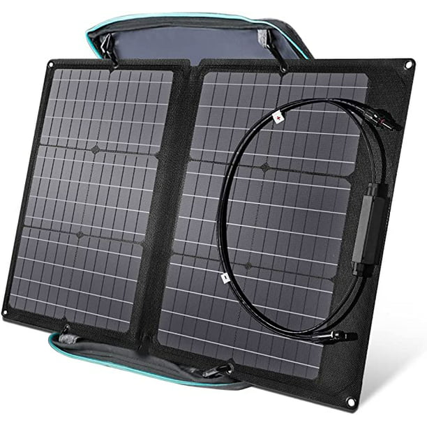 Photo 1 of EcoFlow 60W Portable Solar Panel for Power Station, Foldable Solar Charger with Adjustable Kickstand, Waterproof IP67 for Outdoor Camping,RV,off Grid System
