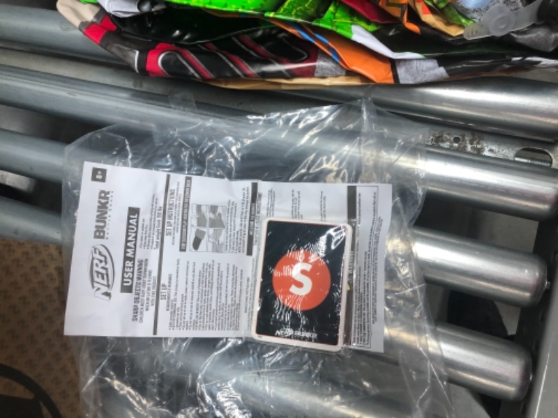 Photo 1 of NERF BUNKR Battle Royale Inflatable Bunker Battlezone - 5 Piece Barricade Set - Crates and Barrels - Perfect for NERF Party NERF War
