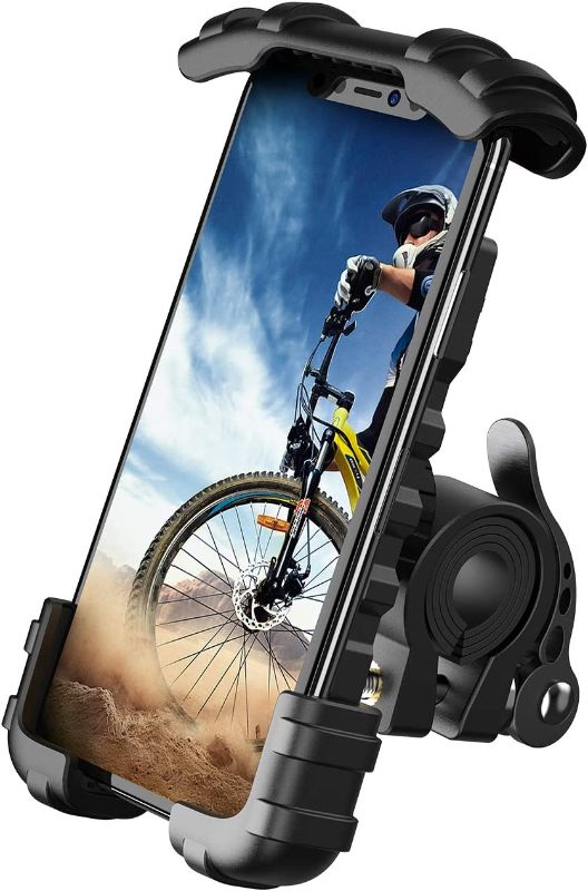 Photo 1 of Bike Phone Holder, Motorcycle Phone Mount - Lamicall Motorcycle Handlebar Cell Phone Clamp, Scooter Phone Clip for Phone 11 / Phone 11 Pro Max, S9, S10 and More 4.7" - 6.8" Cellphone
