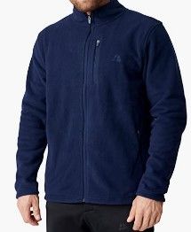 Photo 1 of DANISH ENDURANCE Men's Micro Fleece Jacket, Thermal, Full Zip, Breathable, Black, Navy, Grey
