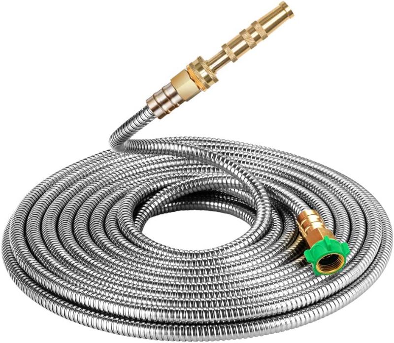 Photo 1 of BEAULIFE 304 Stainless Steel Metal Garden Hose Connector 50 Feet
