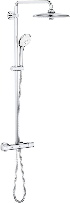 Photo 1 of ***PARTS ONLY*** GROHE 26128002 Euphoria 260 CoolTouchThermostatic Shower System, 1.75 gpm, Starlight Chrome
