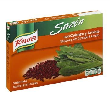 Photo 1 of (3 pack)**best by: nov 25,2022**
Knorr Seasoning Coriander & Annatto 5.6 Oz, 32 Ct
